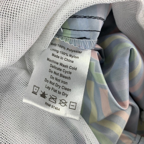 2(X)ist Mens Catalina 16" Pride Love Striped Rainbow Swim Trunks Multicolor L - Picture 4 of 4